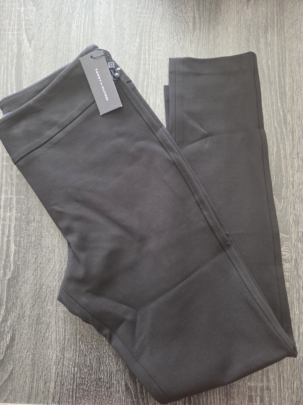 Tommy Hilfiger Women's Black Stretch Ponte Pants Size 12